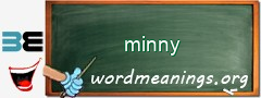 WordMeaning blackboard for minny